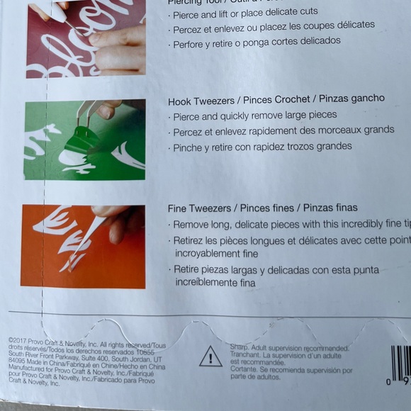 Cricut Weeding Tool Set - White with Pastel Tips - Picture 3 of 3